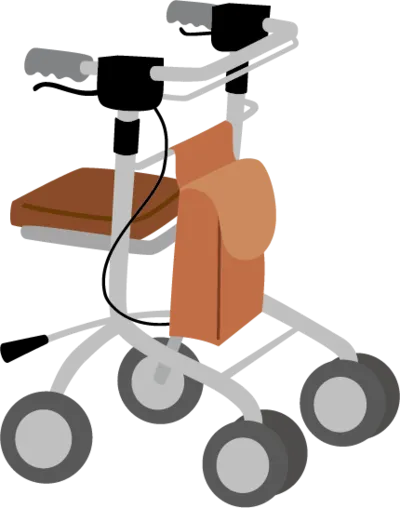 歩行器も利用人口が多い介護用品。タイヤあの摩耗や高さ調節が問題なければ買取可能かも。