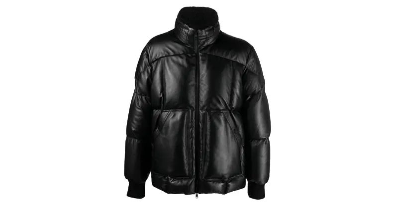 Leather puffer